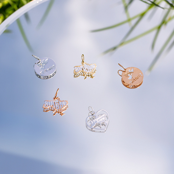 Кулон "Вільна" из белого золота (арт. 440888б) – изображение 3