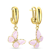 Фото Сережки золотые Francelli Бабочки (арт. 109736жкмр)