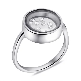 Срібна каблучка з розсипом з фіанітів (арт. 7501/6948)