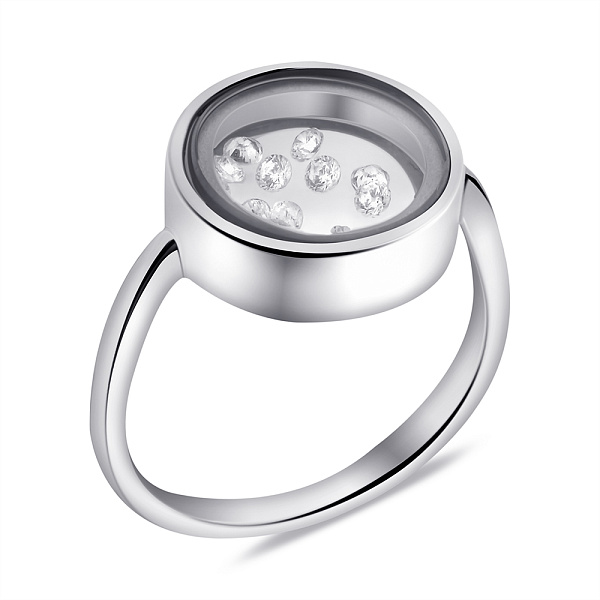 Серебряное кольцо с россыпью из фианитов (арт. 7501/6948) – изображение 1