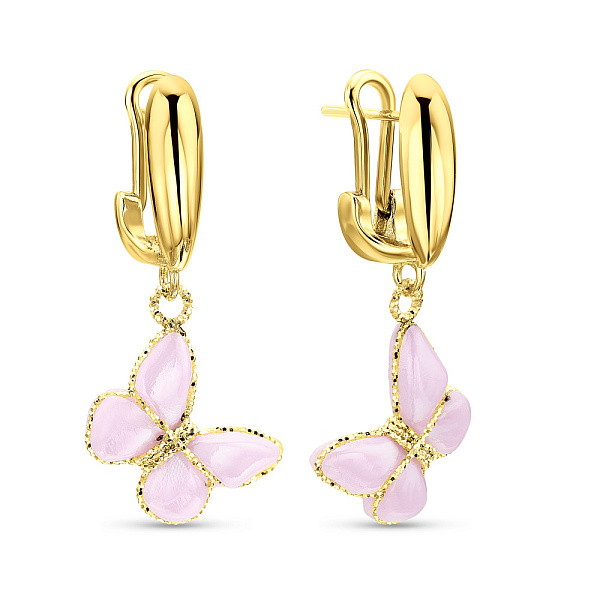 Сережки золоті Francelli Метелики (арт. 109736жкмр) – зображення 1