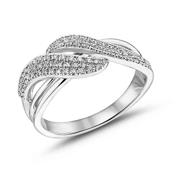 Золотое кольцо с бриллиантами (арт. К341476020б)