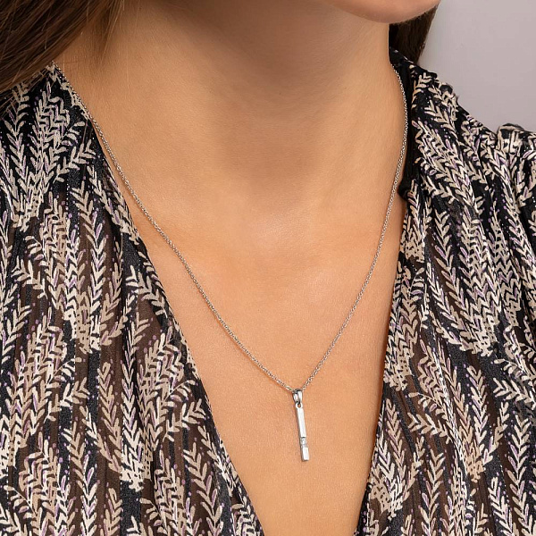 Золотая подвеска с фианитом (арт. 441074б) – изображение 2