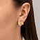 Серьги из красного золота (арт. 108683/15а) – изображение 2