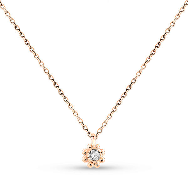 Колье из золота с бриллиантом (арт. Ц011669005) – изображение 1