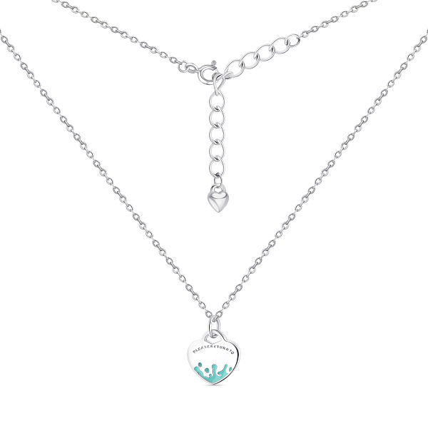 Серебряное колье с эмалью (арт. 7507/2378ебрз) – изображение 1