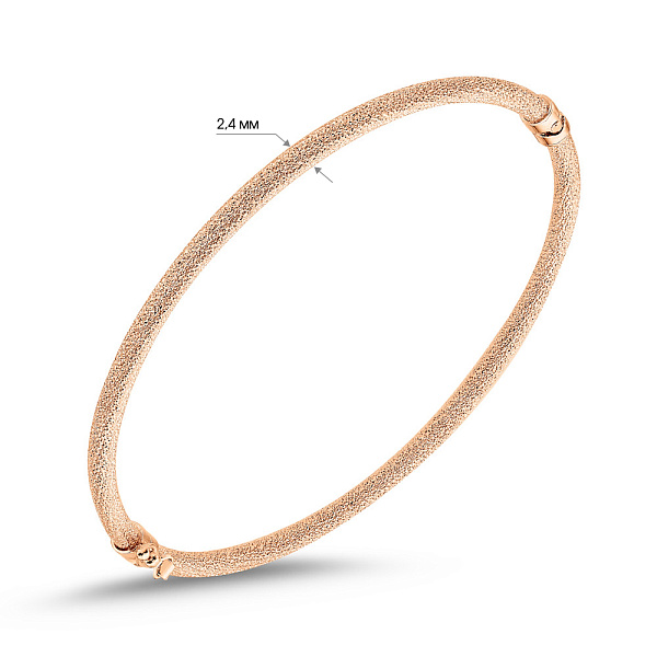 Жорсткий золотий браслет (арт. 3261092) – зображення 3