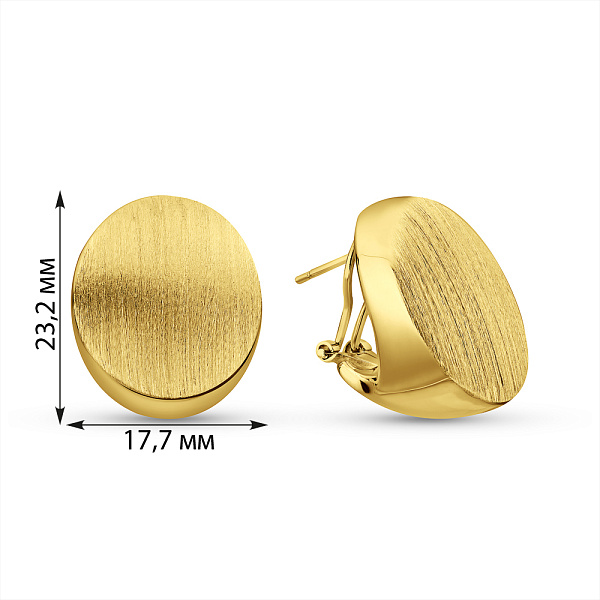 Золоті сережки Francelli (арт. е1092009жм) – зображення 2