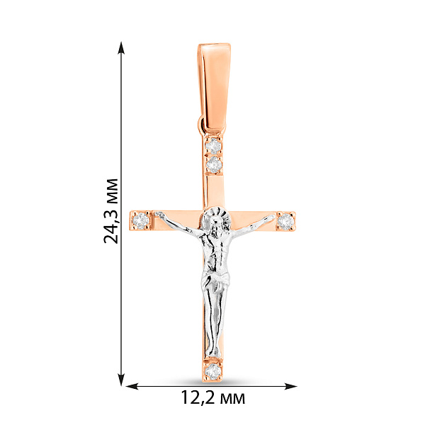 Золотой православный крестик (арт. 710047Д) – изображение 2