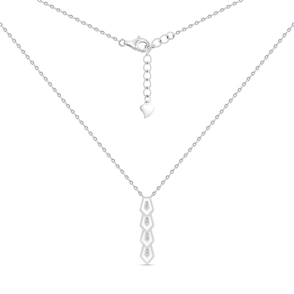 Серебряное колье с эмалью (арт. 7507/2373еб) – изображение 2