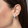 Серьги из белого золота Капля (арт. 1091497/2б) – изображение 2