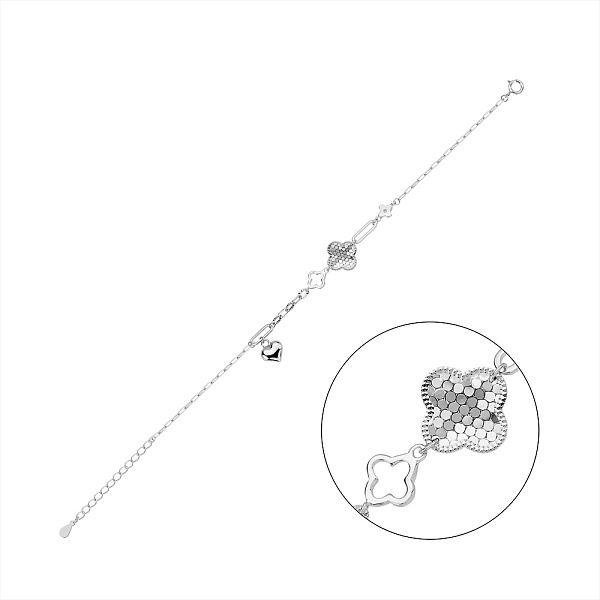 Серебряный браслет с подвеской (арт. 7509/4908) – изображение 1