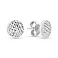 Серьги пусеты Монеты из белого золота (арт. 107862/1б) – изображение 1