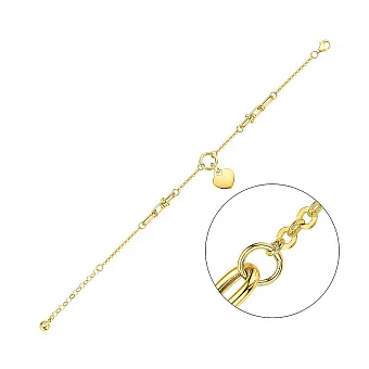 Золотий браслет з підвіскою (арт. 326741ж)