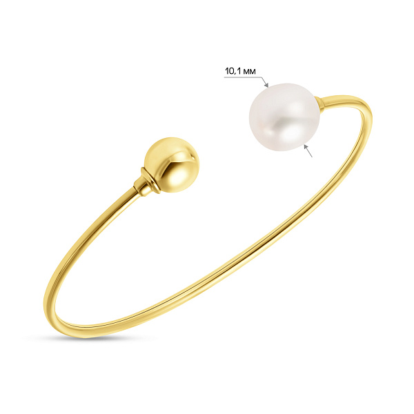 Браслет з золота з перлиною (арт. 324896жпрлб) – зображення 2
