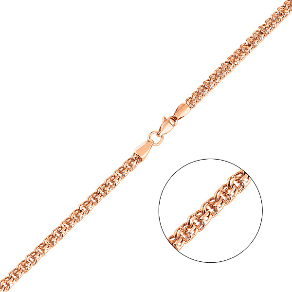 Золотий ланцюжок плетіння Подвійний бісмарк (арт. Ц3013612) – зображення 1