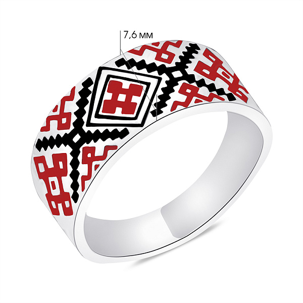Серебряное кольцо с орнаметром (арт. 7501/0931екчкю) – изображение 4