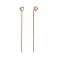 Золоті сережки протяжки (арт. 102053/2) – зображення 1