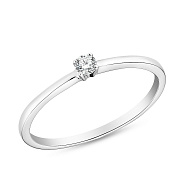 Помолвочное кольцо из золота с бриллиантом (арт. К341131005б)