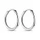 Серебряные серьги-кольца без камней (арт. 7502/1-5001.0.2) – изображение 1