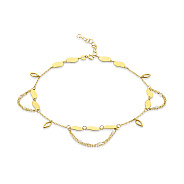 Браслет Francelli на ногу из желтого золота (арт. 3261060жебн)