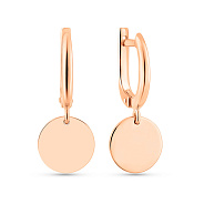 Золотые серьги-подвески Монеты (арт. 2010346101)