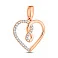 Золотая подвеска Сердечко с фианитами (арт. 440974) – изображение 1