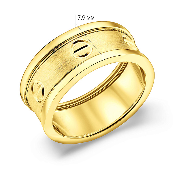 Кольцо из желтого золота (арт. 156357ж) – изображение 4