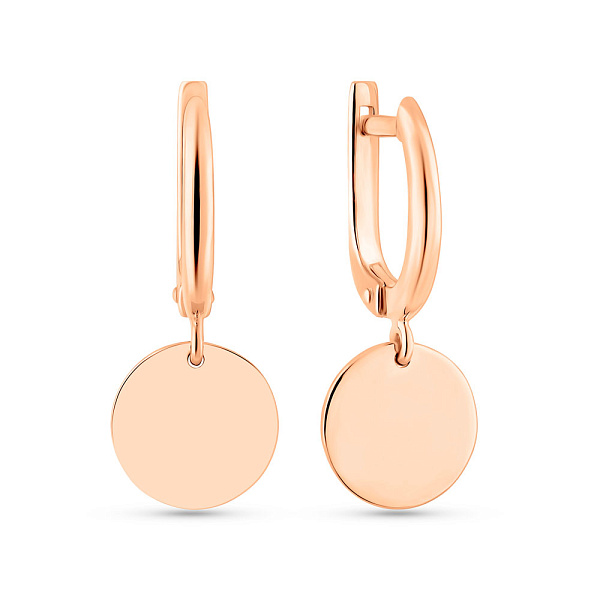 Золотые серьги-подвески Монеты (арт. 2010346101) – изображение 1