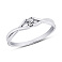 Серебряное кольцо с фианитом (арт. 7501/11021р) – изображение 1