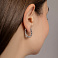 Серебряные серьги с дорожкой из фианитов (арт. 7502/10197) – изображение 3