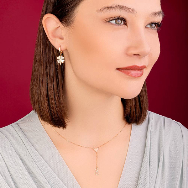 Золотое колье-галстук (арт. 352487) – изображение 5