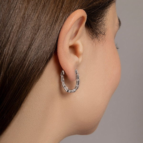 Серебряные серьги с дорожкой из фианитов (арт. 7502/10197) – изображение 3