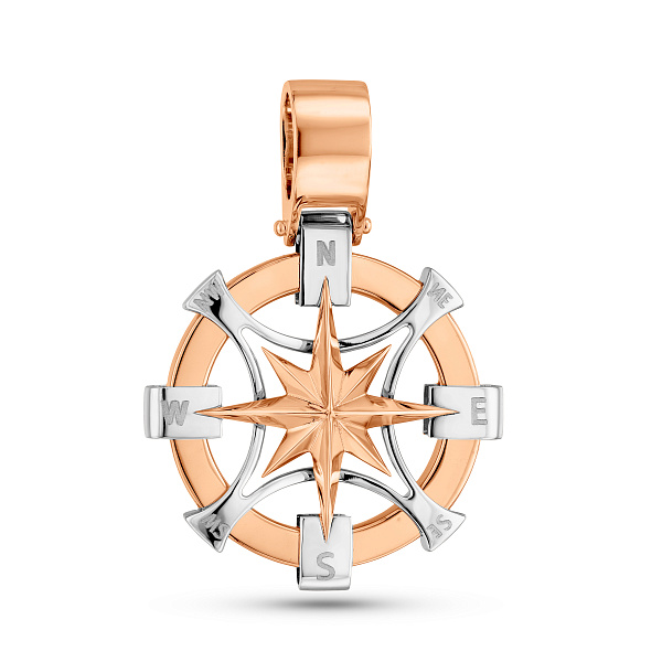 Кулон из красного и белого золота (арт. 4401067кб) – изображение 1