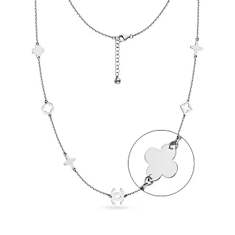 Кольє з білого золота (арт. 352017б)