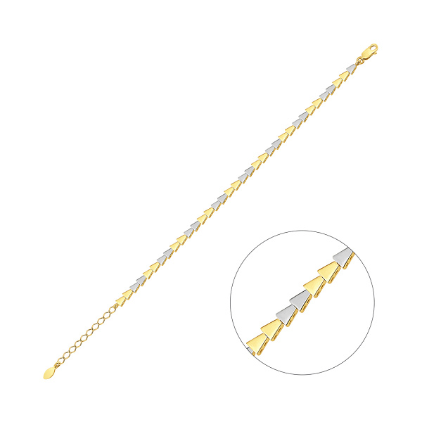 Серебряный браслет без камней (арт. 7509/4846жб) – изображение 1