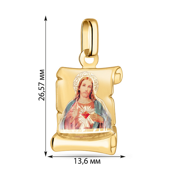 Золота ладанка (арт. 422382жИ) – зображення 2