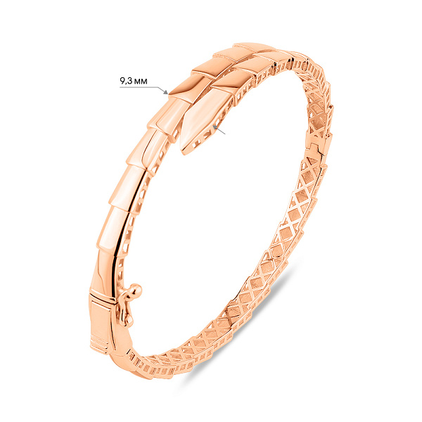 Жорсткий браслет з червоного золота (арт. 3261245) – зображення 5