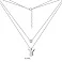 Многослойное серебряное колье "Ангел" с фианитом (арт. 7507/1274) – изображение 3