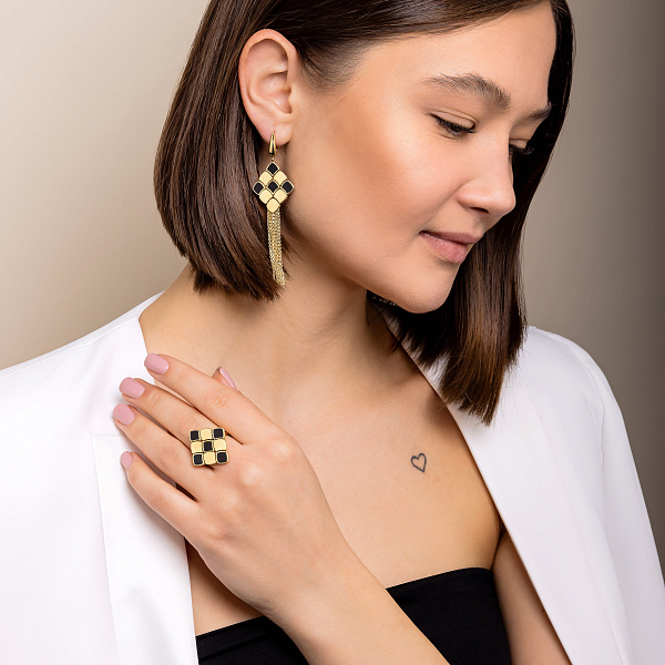 Каблучка Francelli з жовтого золота (арт. 156243жо) – зображення 4