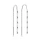 Сережки-протяжки з білого золота (арт. 109412б) – зображення 1