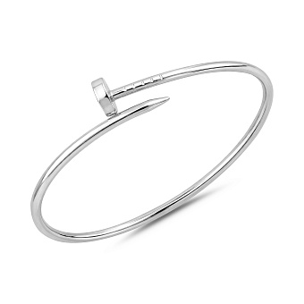 Золотой жесткий браслет Гвоздь (арт. 3261416б)