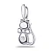 Серебряная подвеска Котенок с фианитом (арт. 7503/35043р) – изображение 1