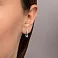 Серьги из белого золота с бриллиантами (арт. С011513040б) – изображение 6