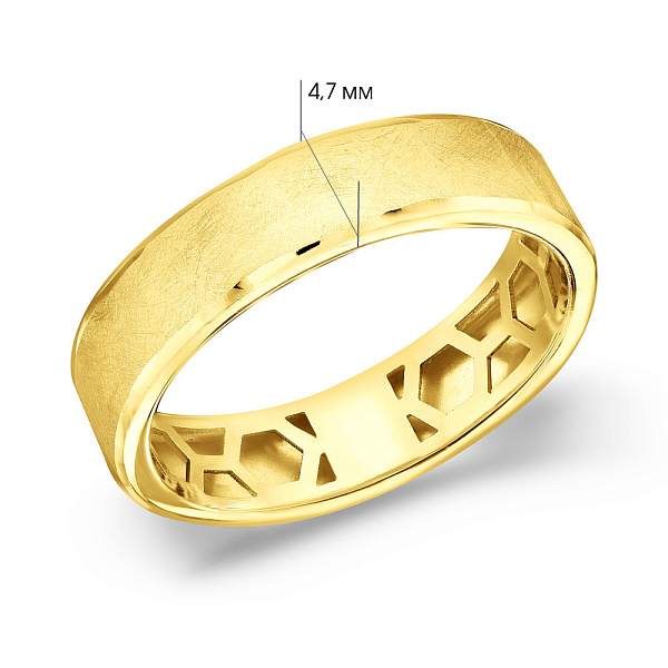 Каблучка з жовтого золота Francelli (арт. 156465/1ж) – зображення 3