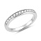 Серебряное двойное кольцо с фианитами (арт. 7501/8623) – изображение 4