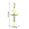 Крест из комбинированного золота (арт. 515100ж) – изображение 2