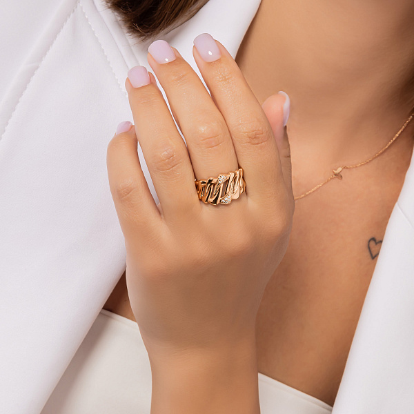 Масивна золота каблучка Ланки (арт. 156397) – зображення 3