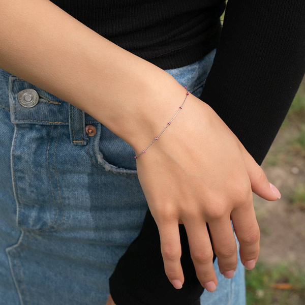 Браслет Francelli из белого золота (арт. 324051бмлн) – изображение 2