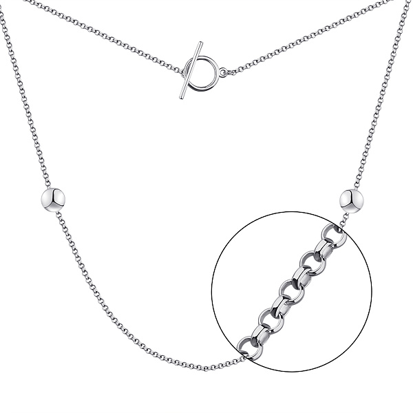 Серебряное колье без камней Trendy Style (арт. 7507/2031) – изображение 1